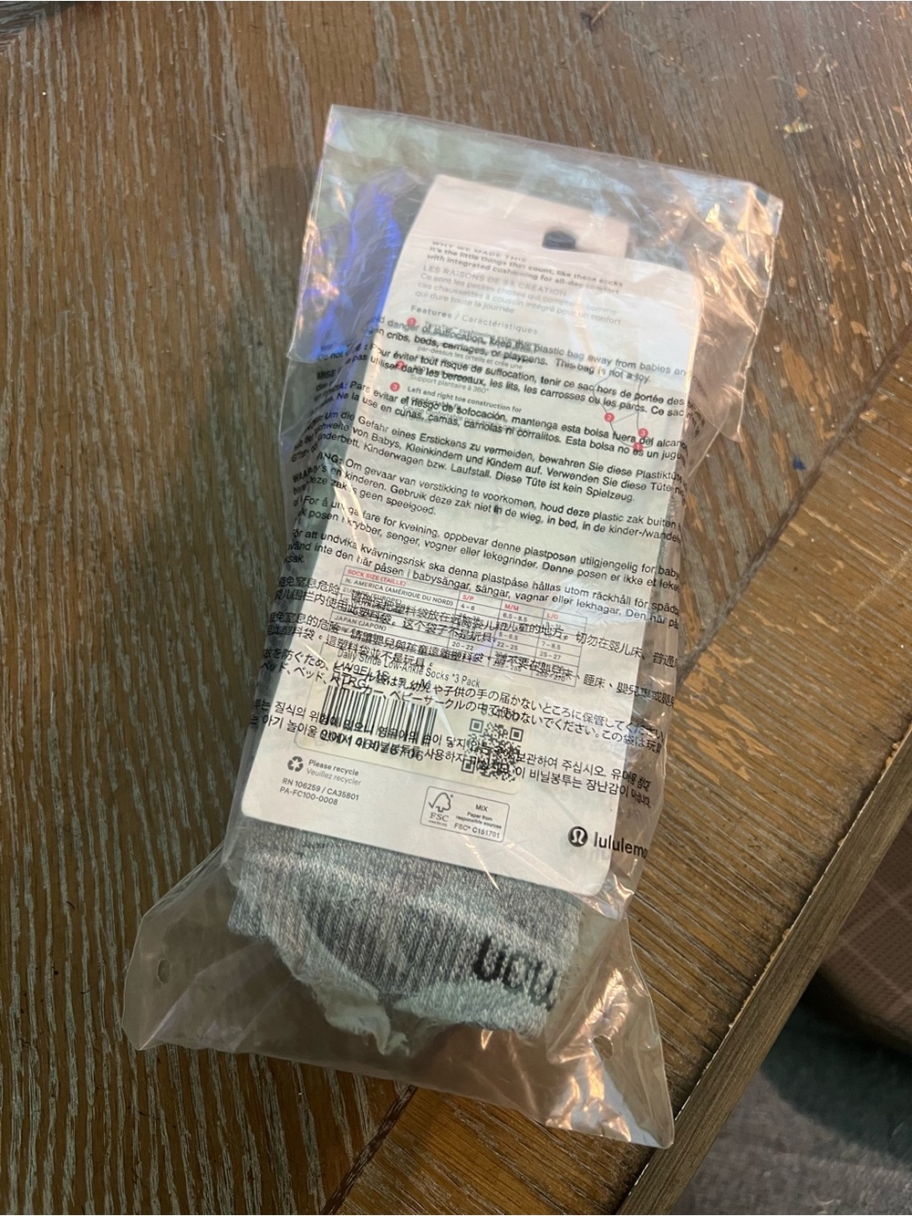 lululemon athletica Gray socks pack